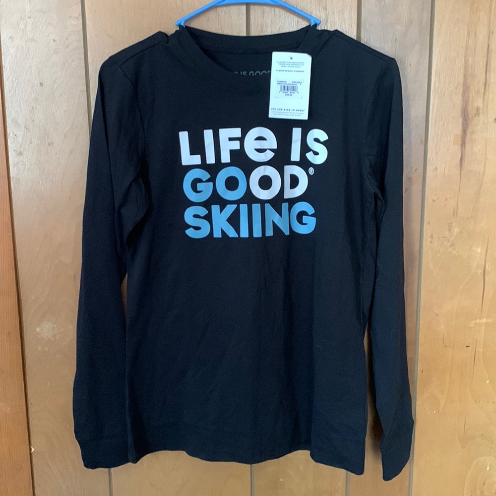 NWT Life Is Good Black Long Sleeve